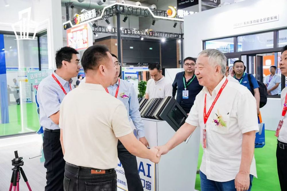 Exhibition booth display of window and door systems